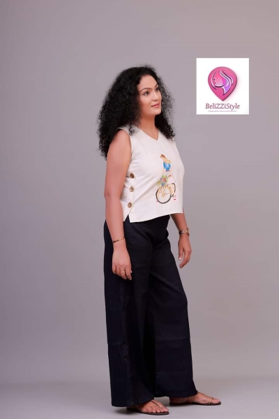 Hand pained women clothes 